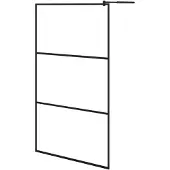 vidaXL Cabine de douche à l'italienne transparente 115x195 cm ESG glass black