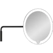 Blomus LED miroir cosmétique avec support mural Modo Black, titane, aluminium, plastique, 66352