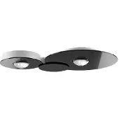 Lodes Bugia Ceiling Light Glossy Black | 3000K | Double
