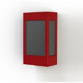 Roger Pradier Brick² Model 1 Applique Murale Tomato red | Black PMMA