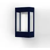 Roger Pradier Brick² Model 1 Applique Murale Steel blue | Clear glass