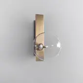Schwung Oslo Wall Sconce Applique Lacquered Burnished Brass