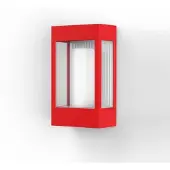 Roger Pradier Brick² Model 1 Applique Murale Traffic red | Clear glass