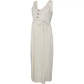 Mamalicious Robe d’été 'MLEvi Lia' crème