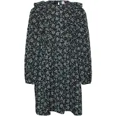 Vero moda Robe 'FLORALY' turquoise / noir
