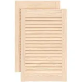 vidaXL Portes d'armoire à persiennes 2 pcs 61,5x39,4 cm pin massif