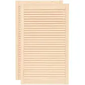 vidaXL Portes d'armoire à persiennes 2 pcs 99,3x59,4 cm pin massif