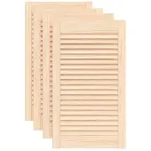 vidaXL Portes d'armoire à persiennes 4pcs 69x39,4cm bois de pin massif
