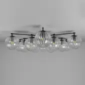 Schwung Orion Chandelier Marble | Round | Black Gunmetal