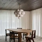 Schwung Nova Chandelier Opal | Lacquered Burnished Brass