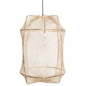 Ay Illuminate Suspension Z1 thé noir sisal teint juste ø67x100cm