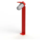 Roger Pradier Sherlock Borne Frosted glass | Traffic red