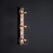 Schwung Oslo Triple Wall Sconce Applique Black Gunmetal