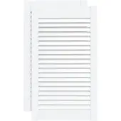 vidaXL Portes d'armoire à persiennes 2 pcs blanc 69x39,4 cm pin massif
