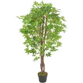 vidaXL Plante artificielle d'érable avec pot Vert 120 cm