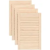 vidaXL Portes d'armoire à persiennes 4 pcs 61,5x39,4 cm pin massif