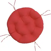 vidaXL Coussin Rond Rouge Ø 60 X11 Cm Tissu Oxford