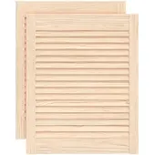 vidaXL Portes d'armoire à persiennes 2 pcs 61,5x49,4 cm pin massif