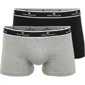 Tom Tailor Boxers gris chiné / noir