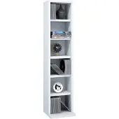 VCM Bois CD DVD Stand Rangement Étagère sur pied Bibliothèque Deko Étagère Elementa Bois CD DVD Stand Rangement Étagère sur pied Bibliothèque Deko Étagère Elementa
