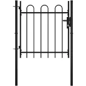 vidaXL Portail simple avec haut arrondi 100 x 75 cm