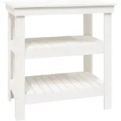 vidaXL Établi blanc 78,5x50x80 cm pin massif