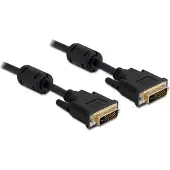 DeLOCK Dvi — Dvi (3 m), Câble vidéo, Noir