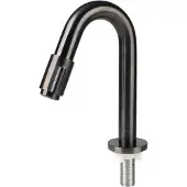 Differnz Fonteinkraan gebogen 19cm gun metal (30.416.35)