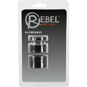 Rebel Ball - cockring et étireur de testicules - silicone noir