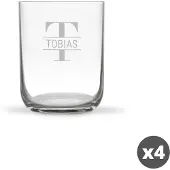 Yoursurprise Gobelet en verre personnalisé (4 pièces)