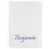 Yoursurprise Serviette de bain brodée - Blanc