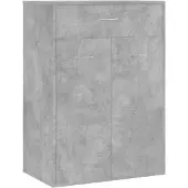 vidaXL Armoire à chaussures Gris béton 60x35x84 cm Bois d'ingénierie