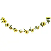 Chaks GUIRLANDE ARTIFICIELLE TOURNESOLS 220CM JAUNE