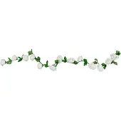 Chaks GUIRLANDE FLEURS ROSIER ARTIFICIEL 220CM BLANC