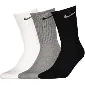 Nike Chaussettes de sport gris chiné / noir / blanc