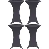 vidaXL Housses de table extensible 4 pcs 60 cm Anthracite