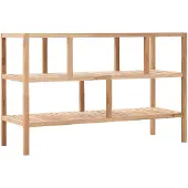 vidaXL Étagère de salle de bain Bois de noyer massif 100x40x65 cm247100