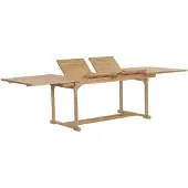 vidaXL Table de jardin extensible 180-280x100x75 cm bois massif teck