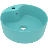 vidaXL -Waschbecken mit Landung 36x13 cm Keramik Matt Hellgrün