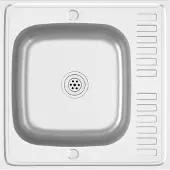 vidaXL Evier avec égouttoir Set argenté 600x600x155 mm acier inoxydable
