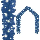 vidaXL Weihnachtsgirlande mit LED -Leuchten 5 m blau