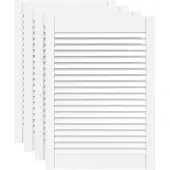 vidaXL Portes d'armoire à persiennes 4 pcs blanc 69x49,4 cm pin massif