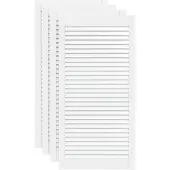 vidaXL Portes d'armoire à persiennes 4pcs blanc 99,3x49,4cm pin massif
