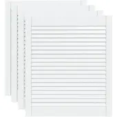 vidaXL Portes d'armoire à persiennes 4 pcs blanc 69x59,4 cm pin massif