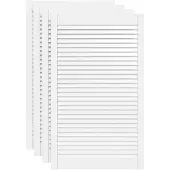 vidaXL Portes d'armoire à persiennes 4pcs blanc 99,3x59,4cm pin massif
