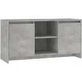 vidaXL Armoire TV gris béton 102x37,5x52,5 cm Bois composite
