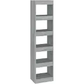 vidaXL Bibliothèque/Séparateur de pièce Sonoma gris 40x30x166 cm