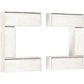 vidaXL Armoires TV 6 pcs. Blanc Pin massif