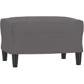 vidaXL Repose-pied Gris 60x50x41 cm Similicuir
