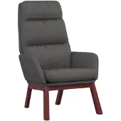 vidaXL Chaise de relaxation Gris foncé Tissu